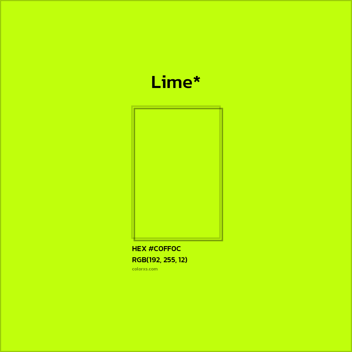 HEX #C0FF0C Color Name, Color Code, Palettes, Similar Paints, Images