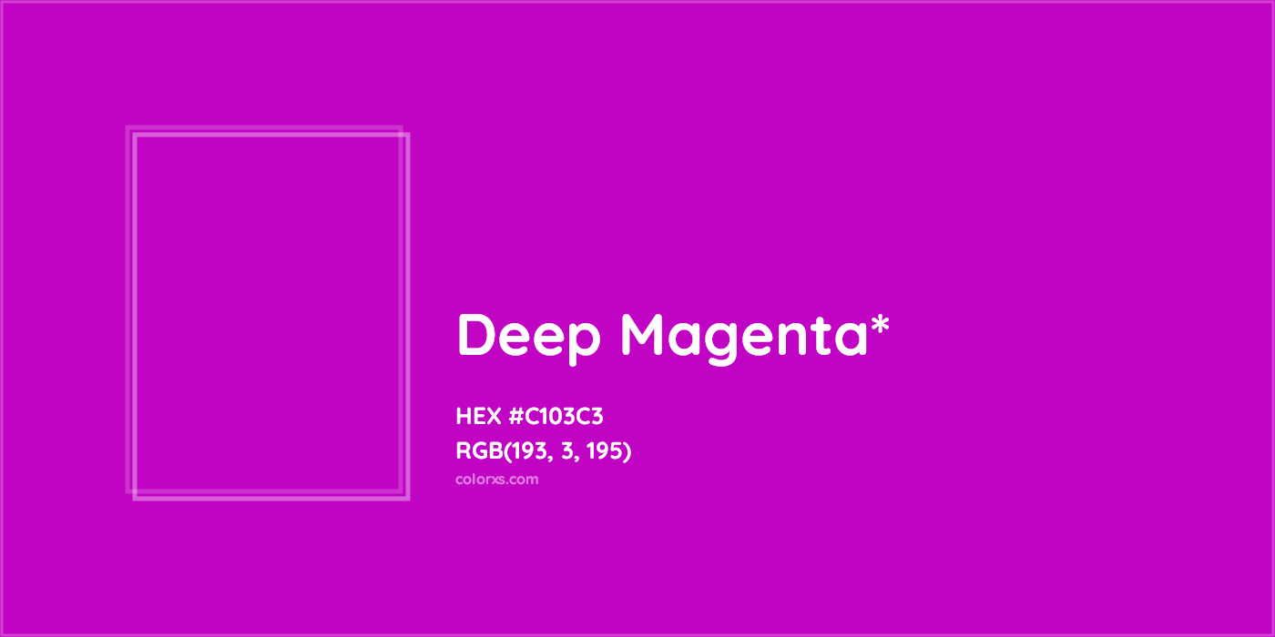 HEX #C103C3 Color Name, Color Code, Palettes, Similar Paints, Images