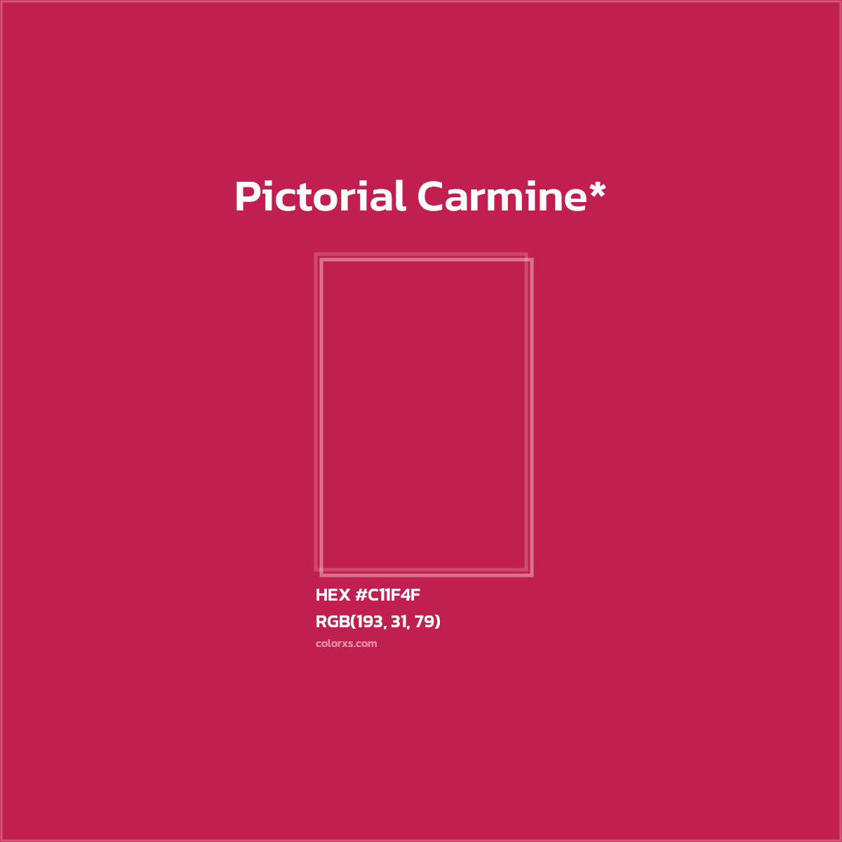 HEX #C11F4F Color Name, Color Code, Palettes, Similar Paints, Images