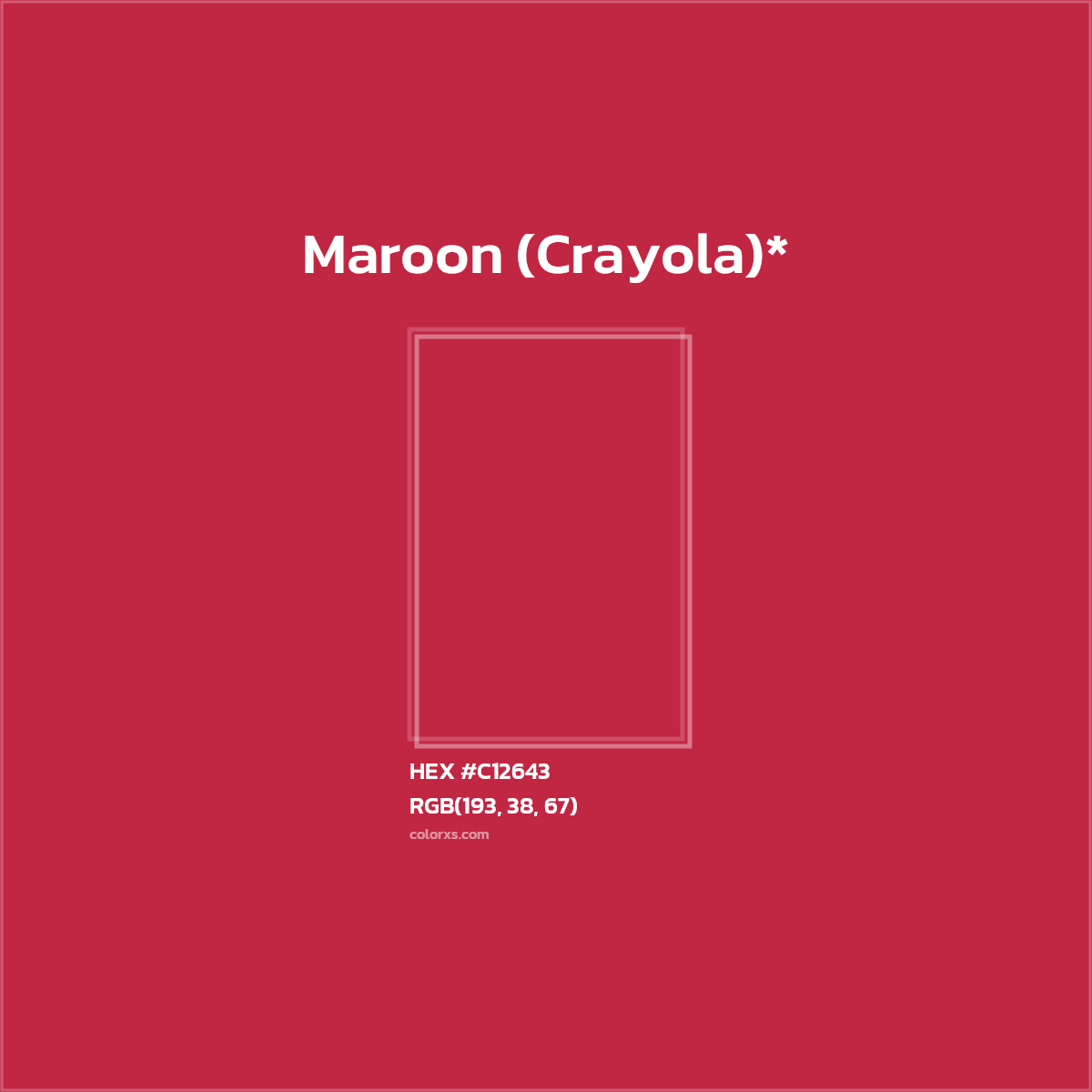 HEX #C12643 Color Name, Color Code, Palettes, Similar Paints, Images