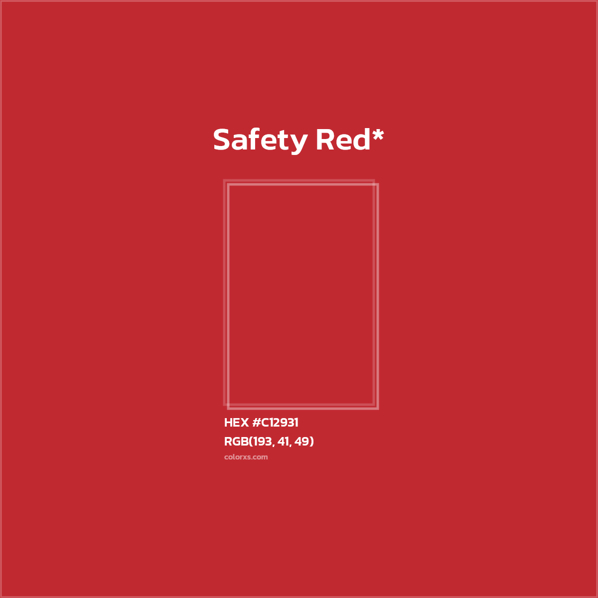 HEX #C12931 Color Name, Color Code, Palettes, Similar Paints, Images