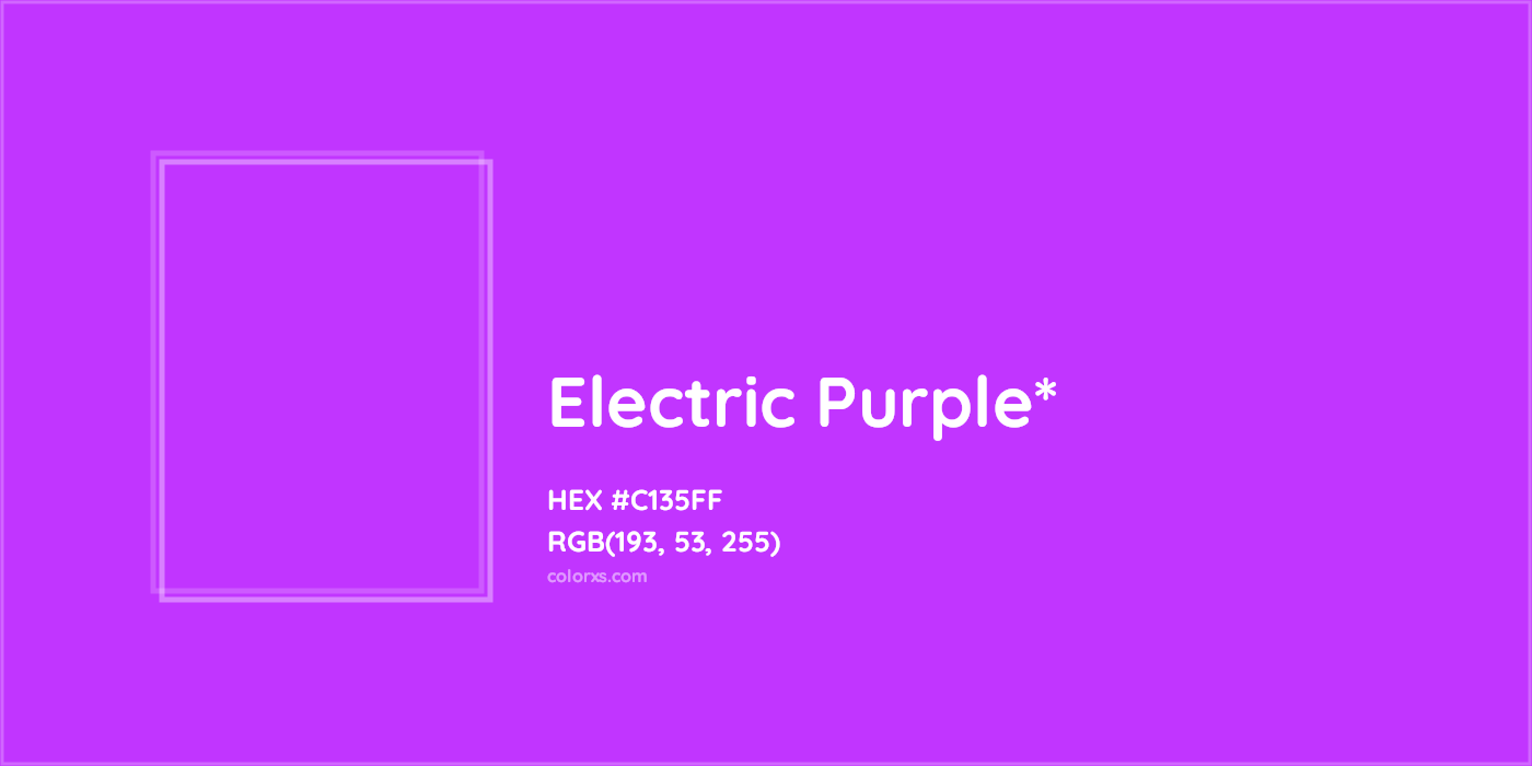 HEX #C135FF Color Name, Color Code, Palettes, Similar Paints, Images