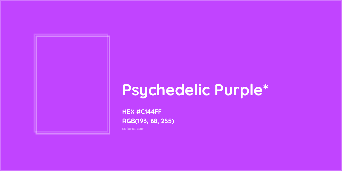 HEX #C144FF Color Name, Color Code, Palettes, Similar Paints, Images