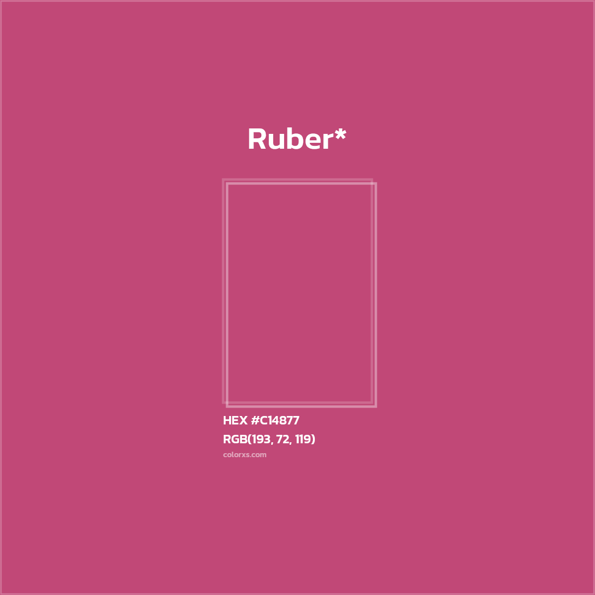 HEX #C14877 Color Name, Color Code, Palettes, Similar Paints, Images