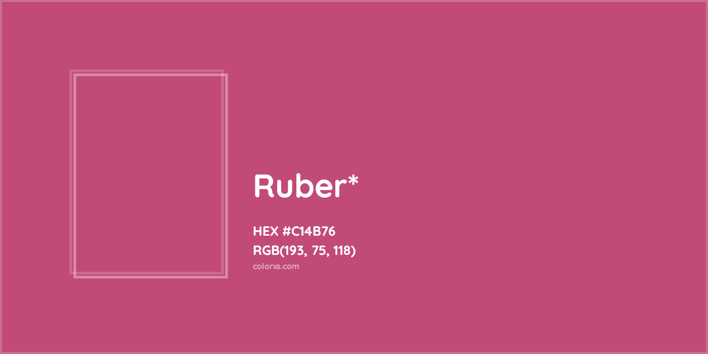 HEX #C14B76 Color Name, Color Code, Palettes, Similar Paints, Images