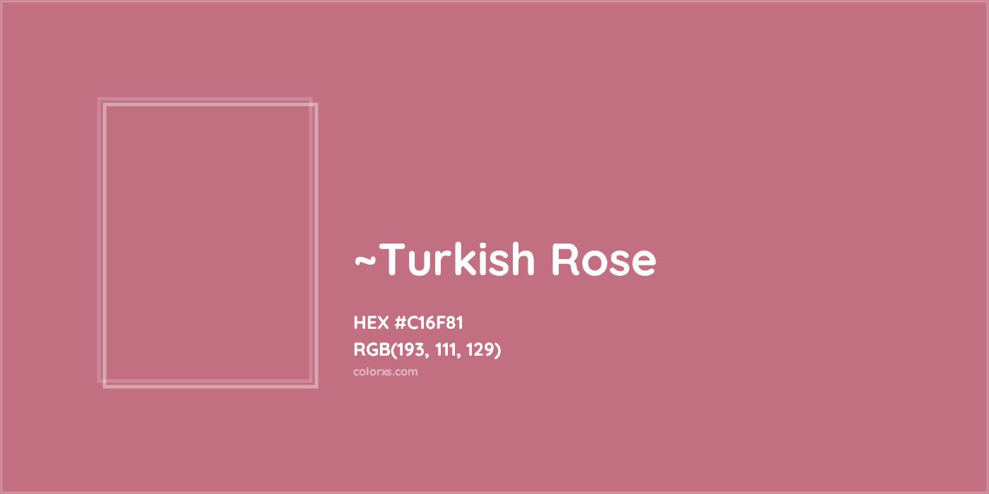 HEX #C16F81 Color Name, Color Code, Palettes, Similar Paints, Images