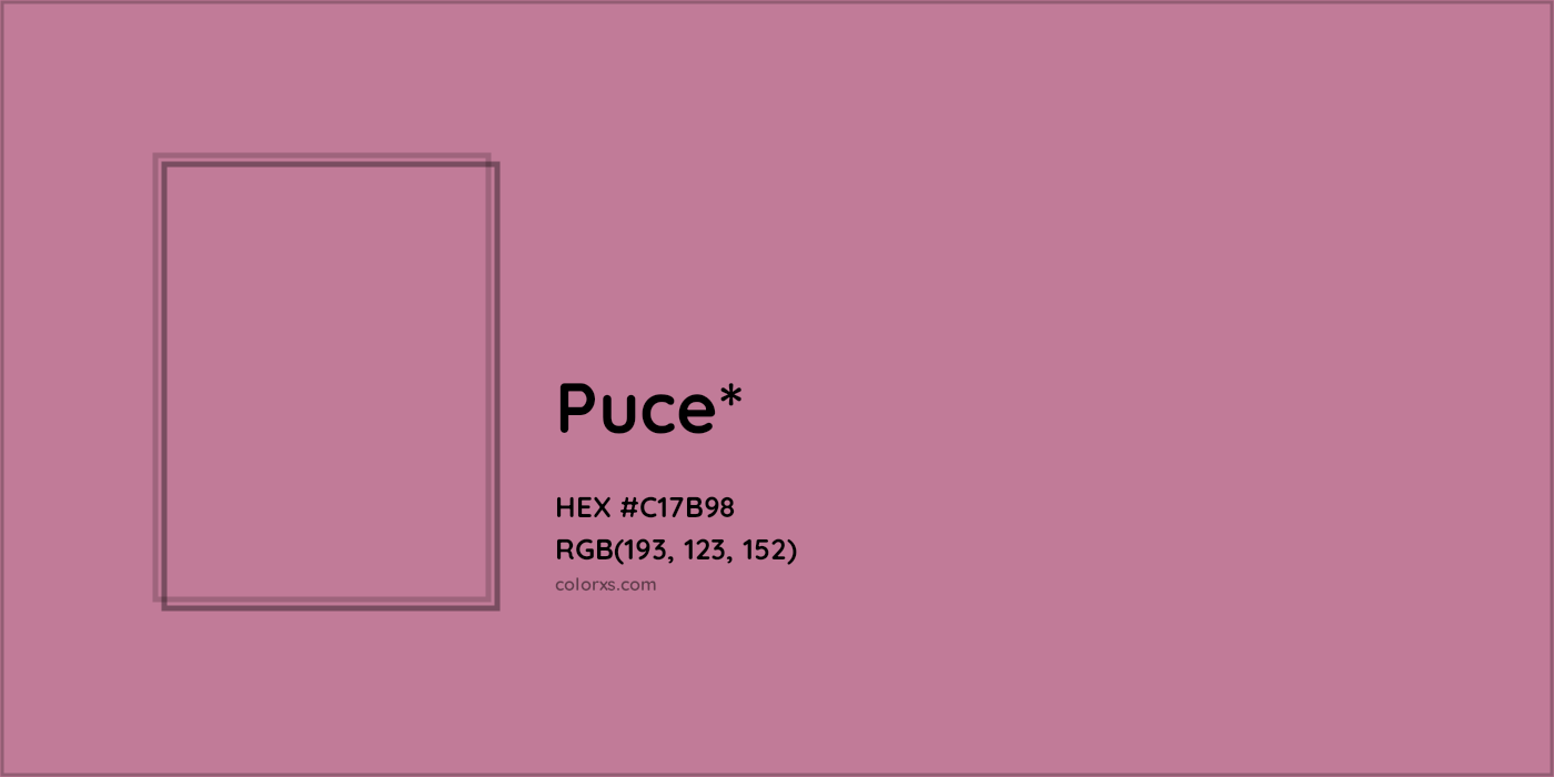 HEX #C17B98 Color Name, Color Code, Palettes, Similar Paints, Images
