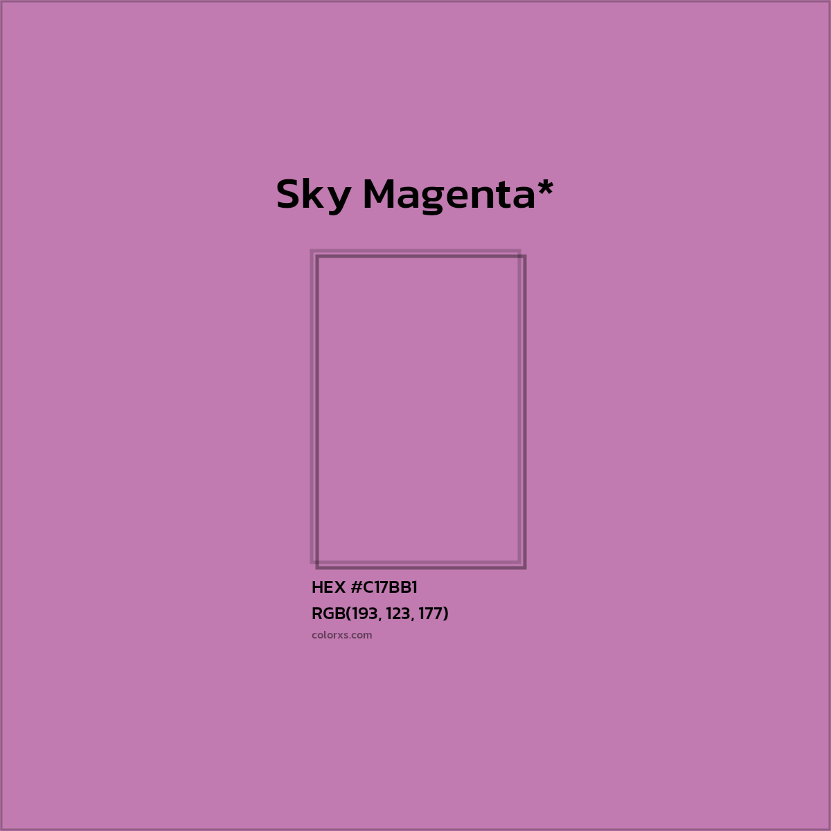 HEX #C17BB1 Color Name, Color Code, Palettes, Similar Paints, Images
