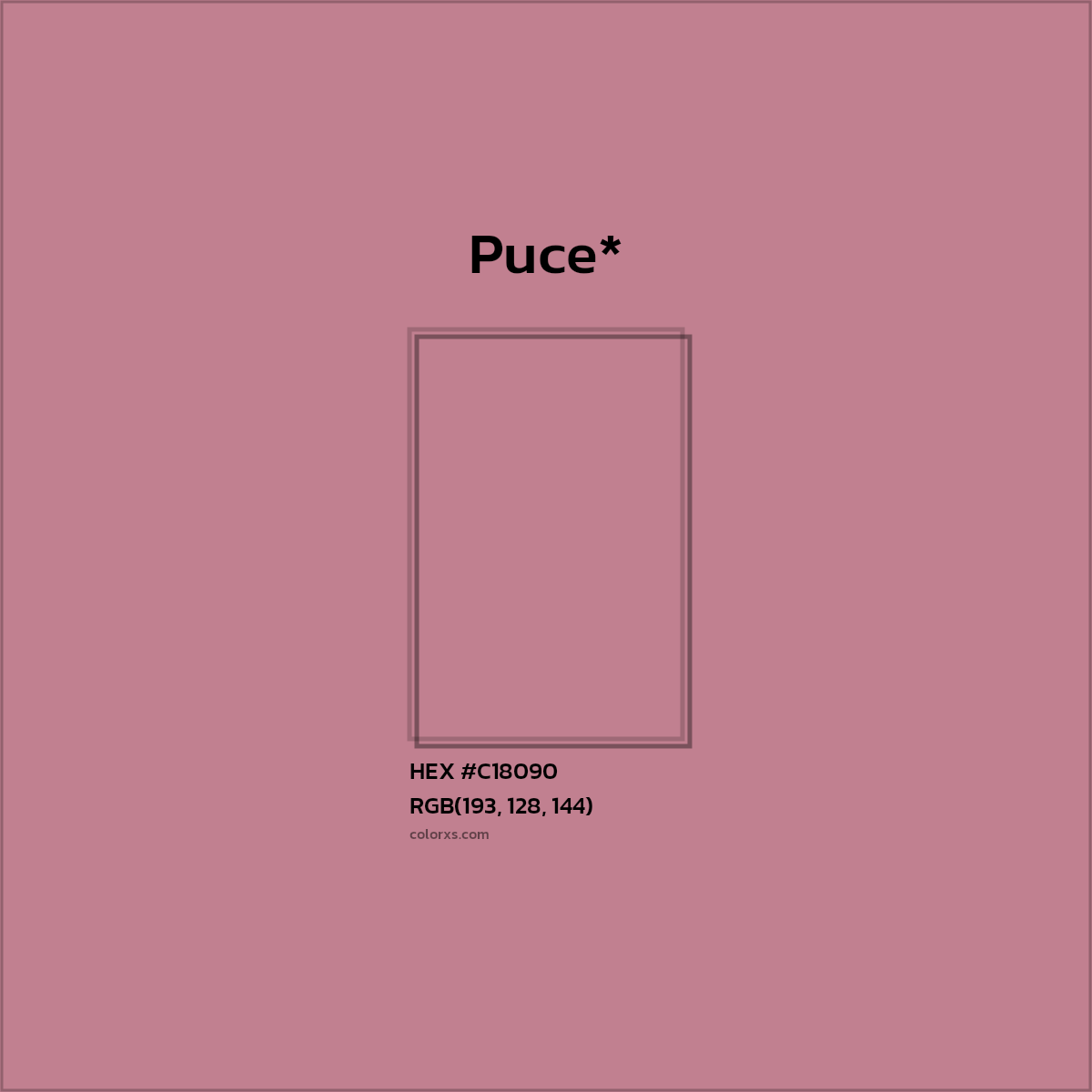 HEX #C18090 Color Name, Color Code, Palettes, Similar Paints, Images