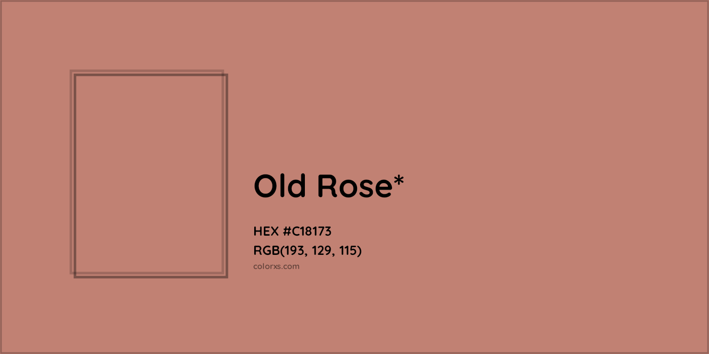 HEX #C18173 Color Name, Color Code, Palettes, Similar Paints, Images