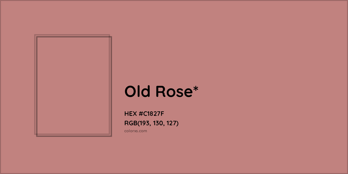 HEX #C1827F Color Name, Color Code, Palettes, Similar Paints, Images