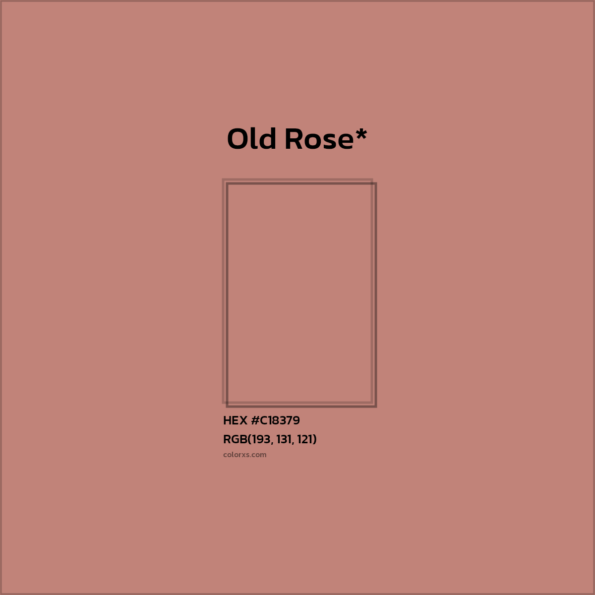HEX #C18379 Color Name, Color Code, Palettes, Similar Paints, Images