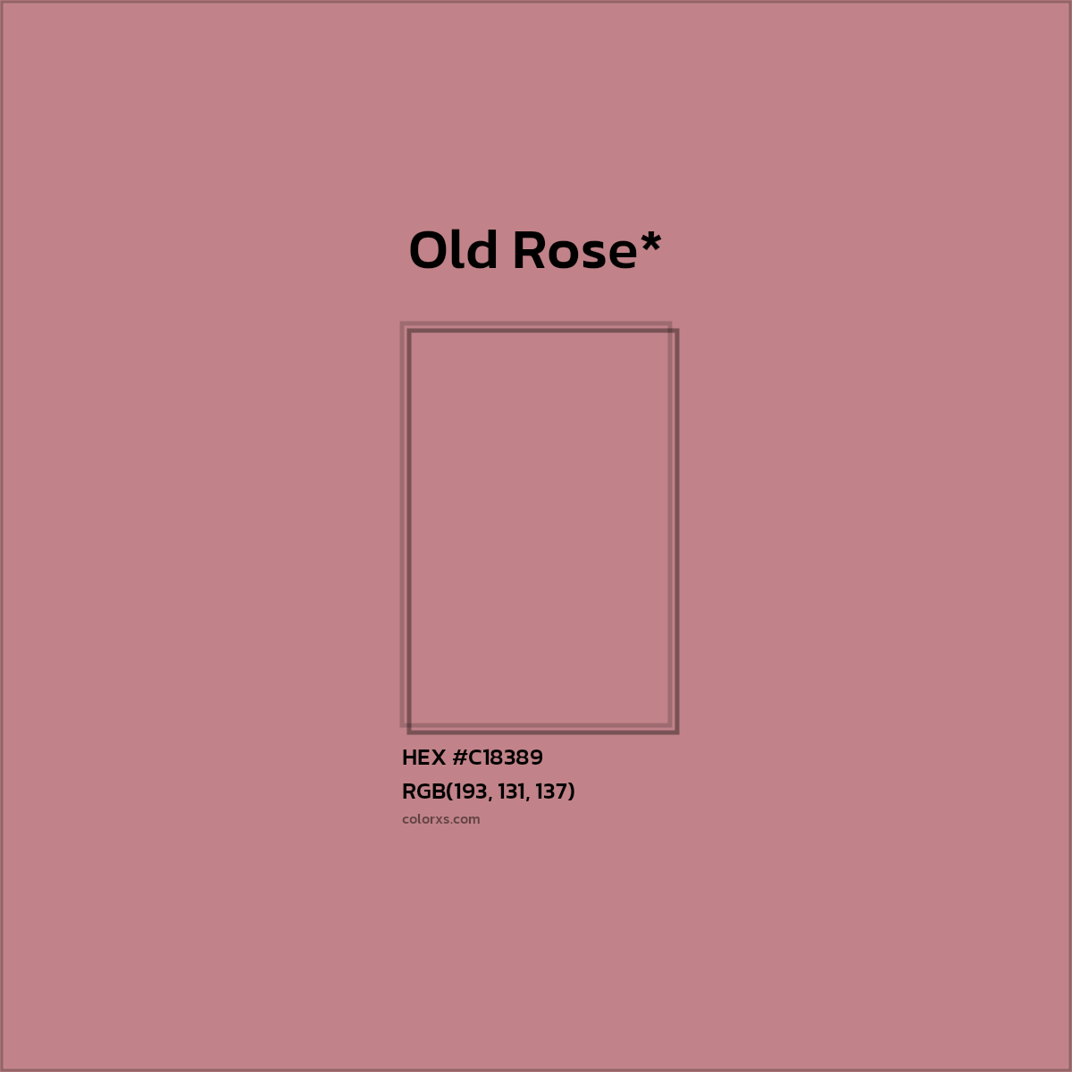 HEX #C18389 Color Name, Color Code, Palettes, Similar Paints, Images