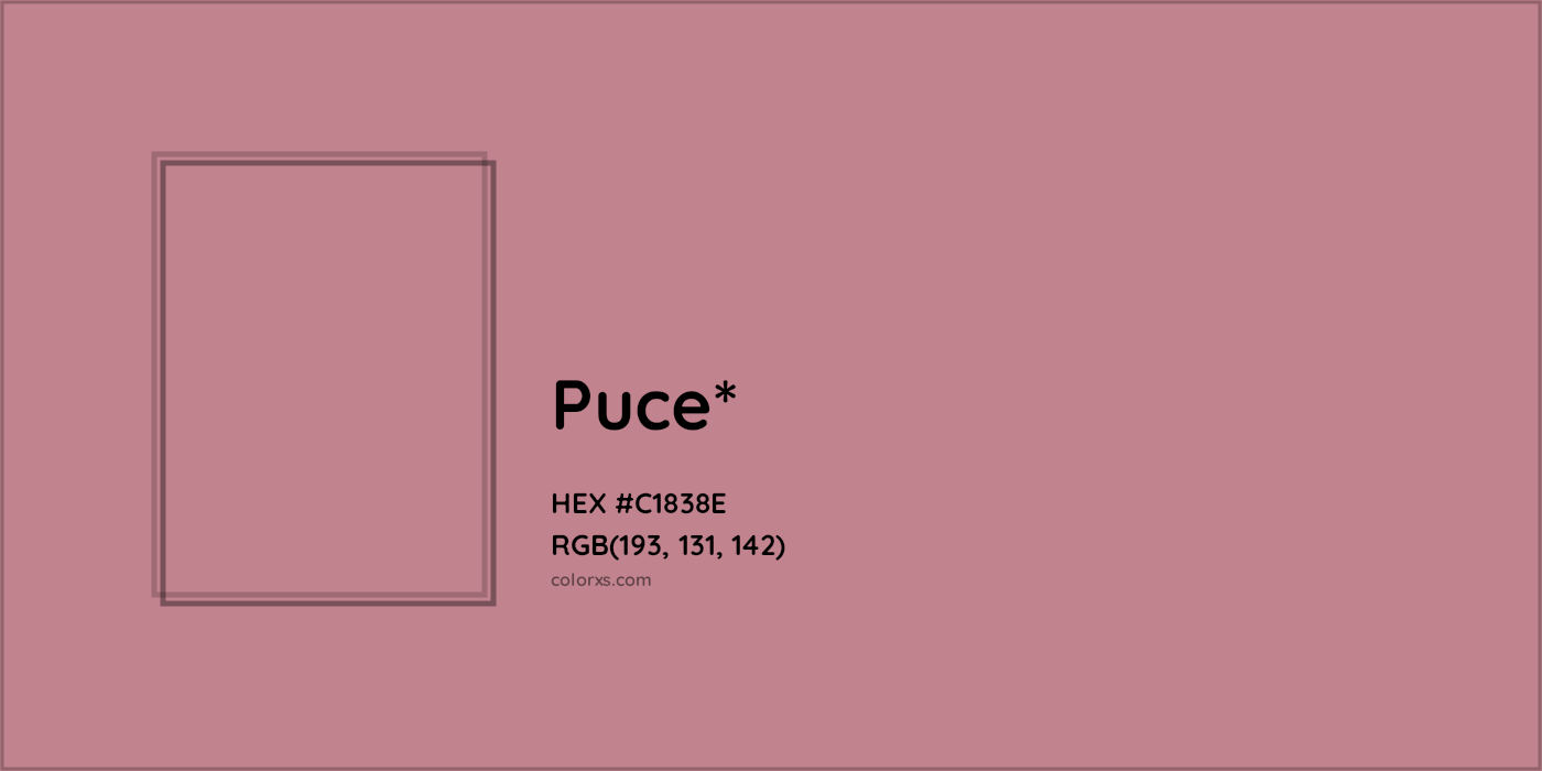 HEX #C1838E Color Name, Color Code, Palettes, Similar Paints, Images