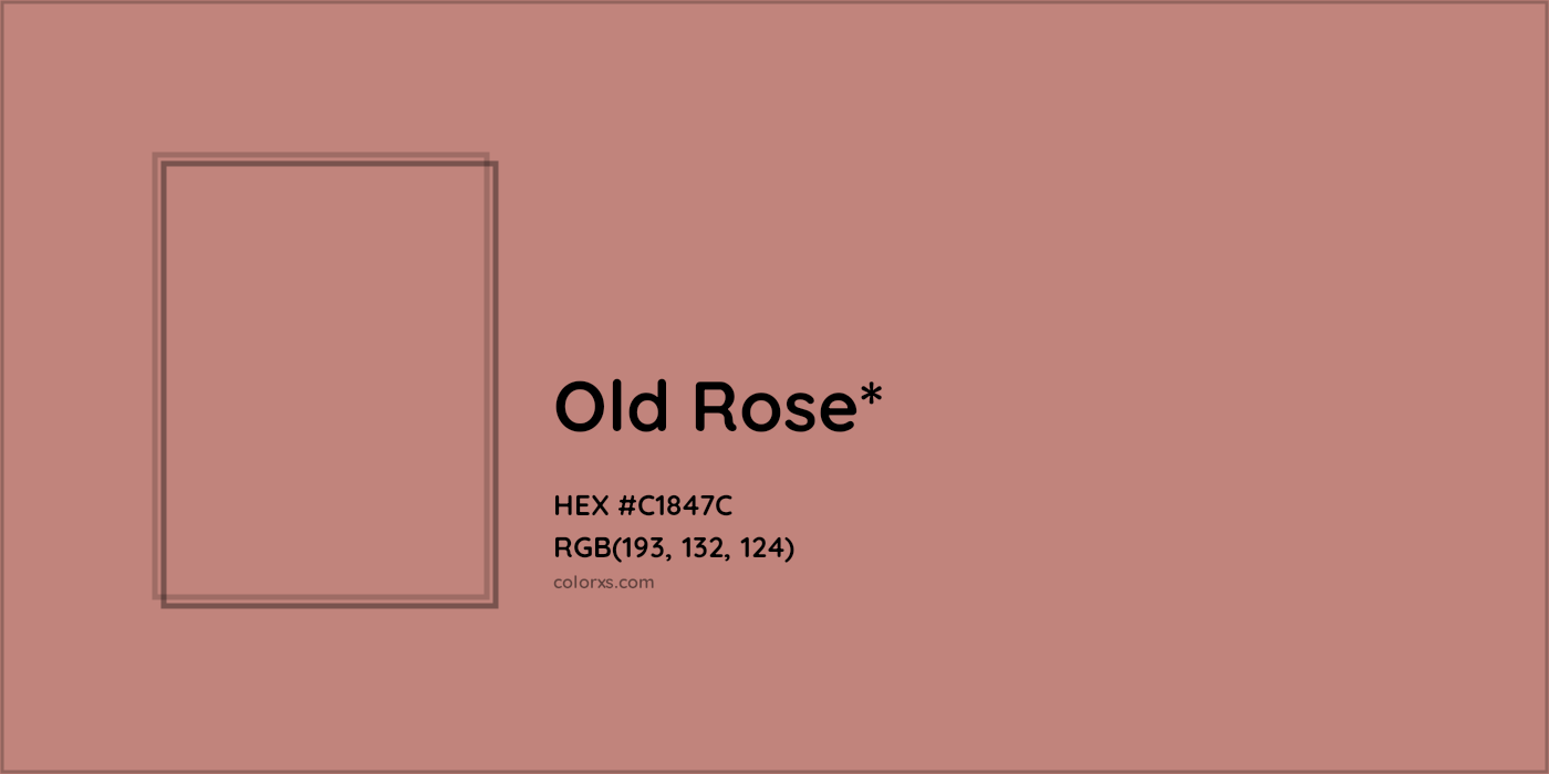 HEX #C1847C Color Name, Color Code, Palettes, Similar Paints, Images