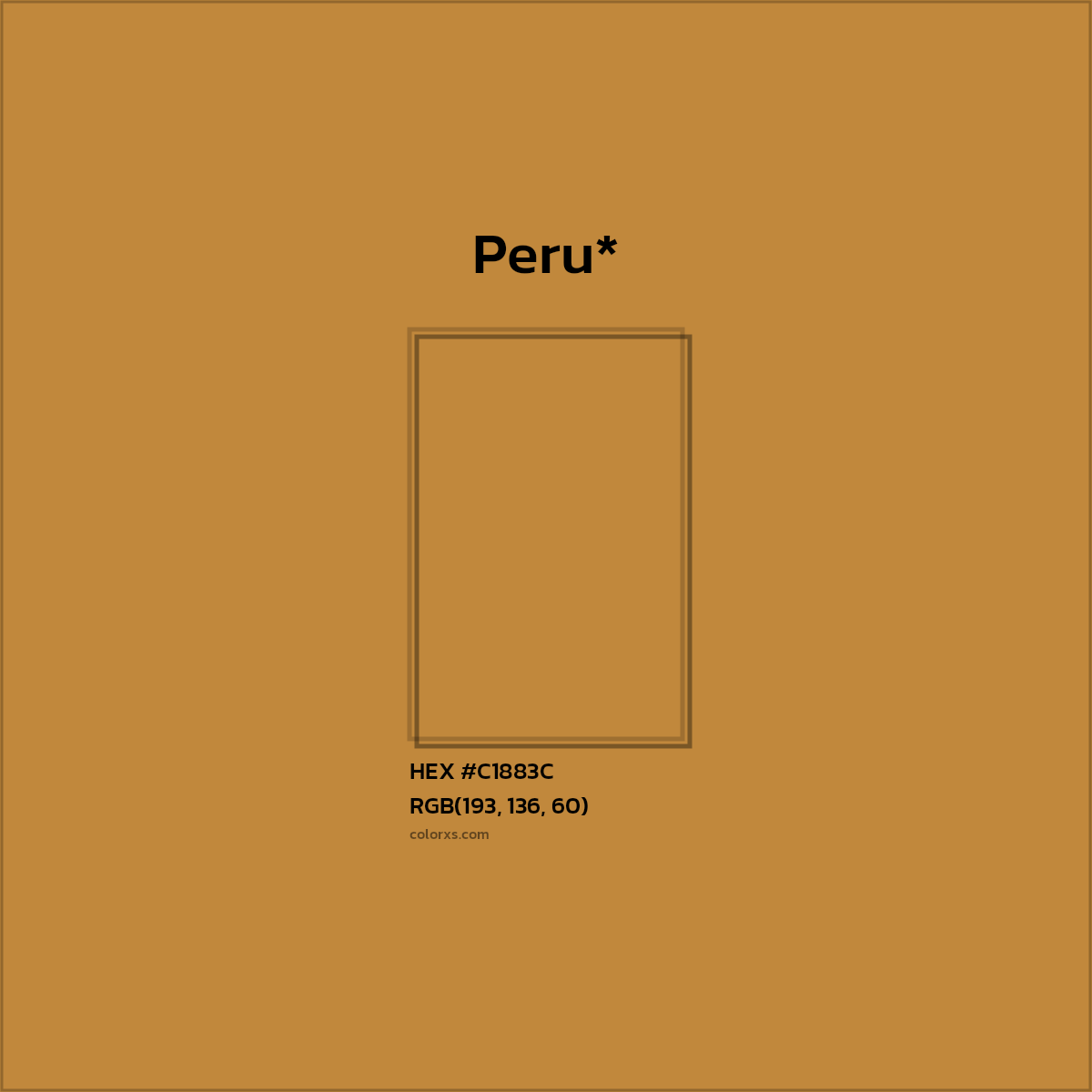 HEX #C1883C Color Name, Color Code, Palettes, Similar Paints, Images