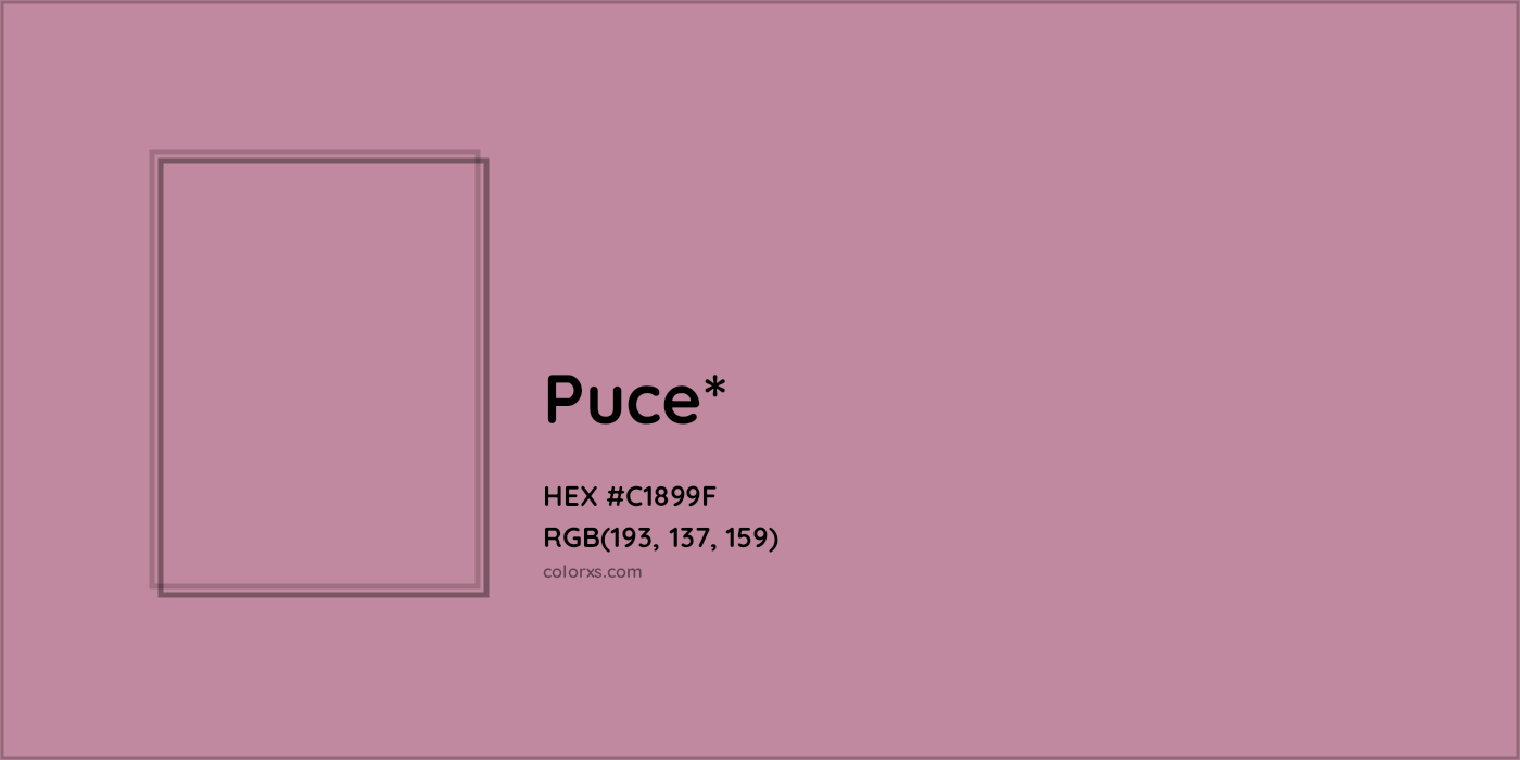 HEX #C1899F Color Name, Color Code, Palettes, Similar Paints, Images