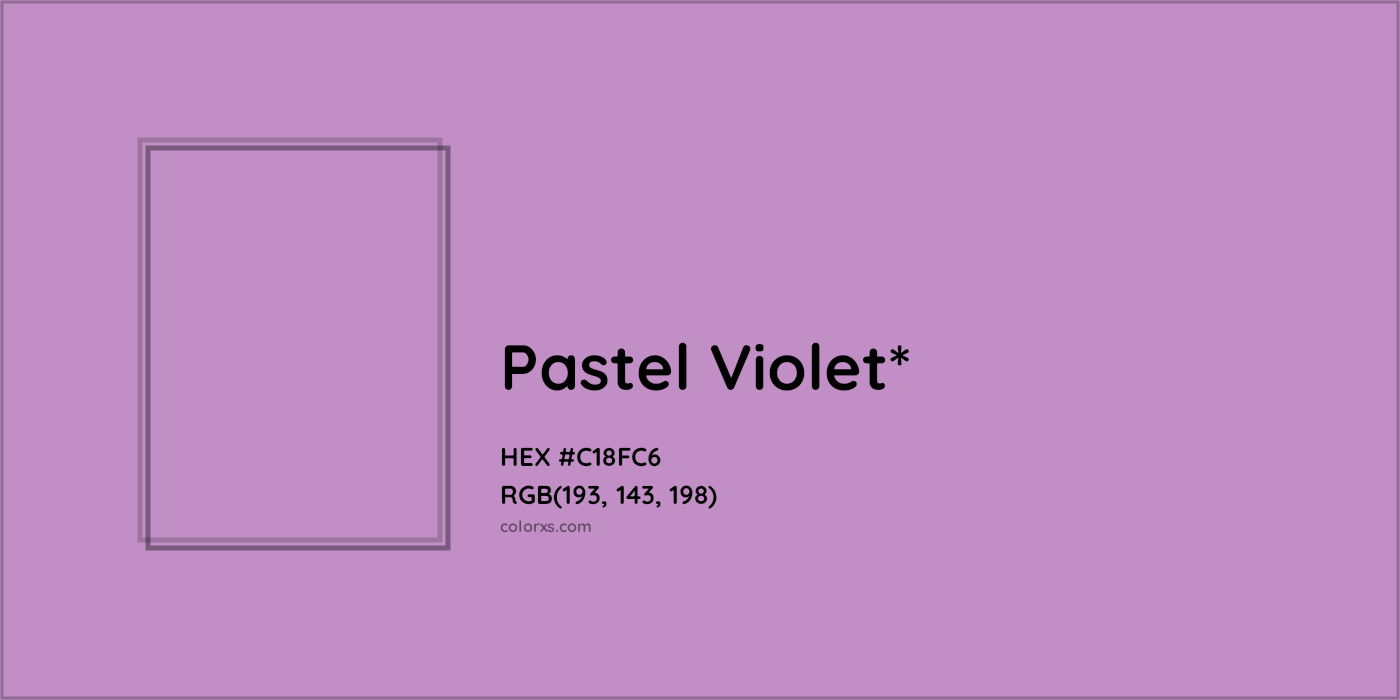 HEX #C18FC6 Color Name, Color Code, Palettes, Similar Paints, Images