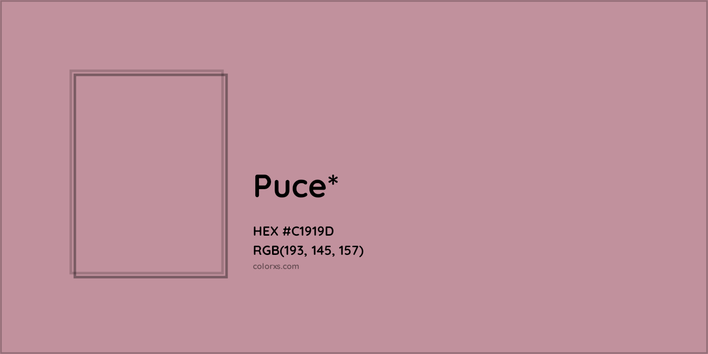 HEX #C1919D Color Name, Color Code, Palettes, Similar Paints, Images