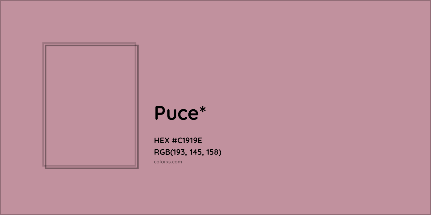 HEX #C1919E Color Name, Color Code, Palettes, Similar Paints, Images
