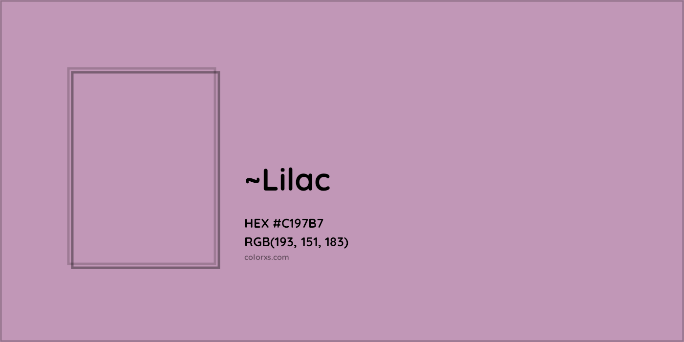 HEX #C197B7 Color Name, Color Code, Palettes, Similar Paints, Images
