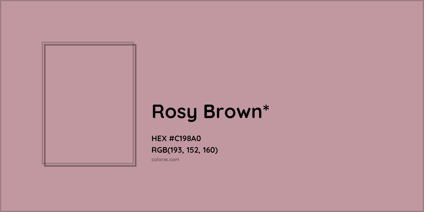 HEX #C198A0 Color Name, Color Code, Palettes, Similar Paints, Images