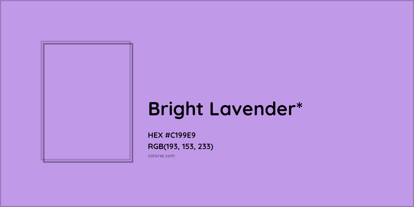 HEX #C199E9 Color Name, Color Code, Palettes, Similar Paints, Images