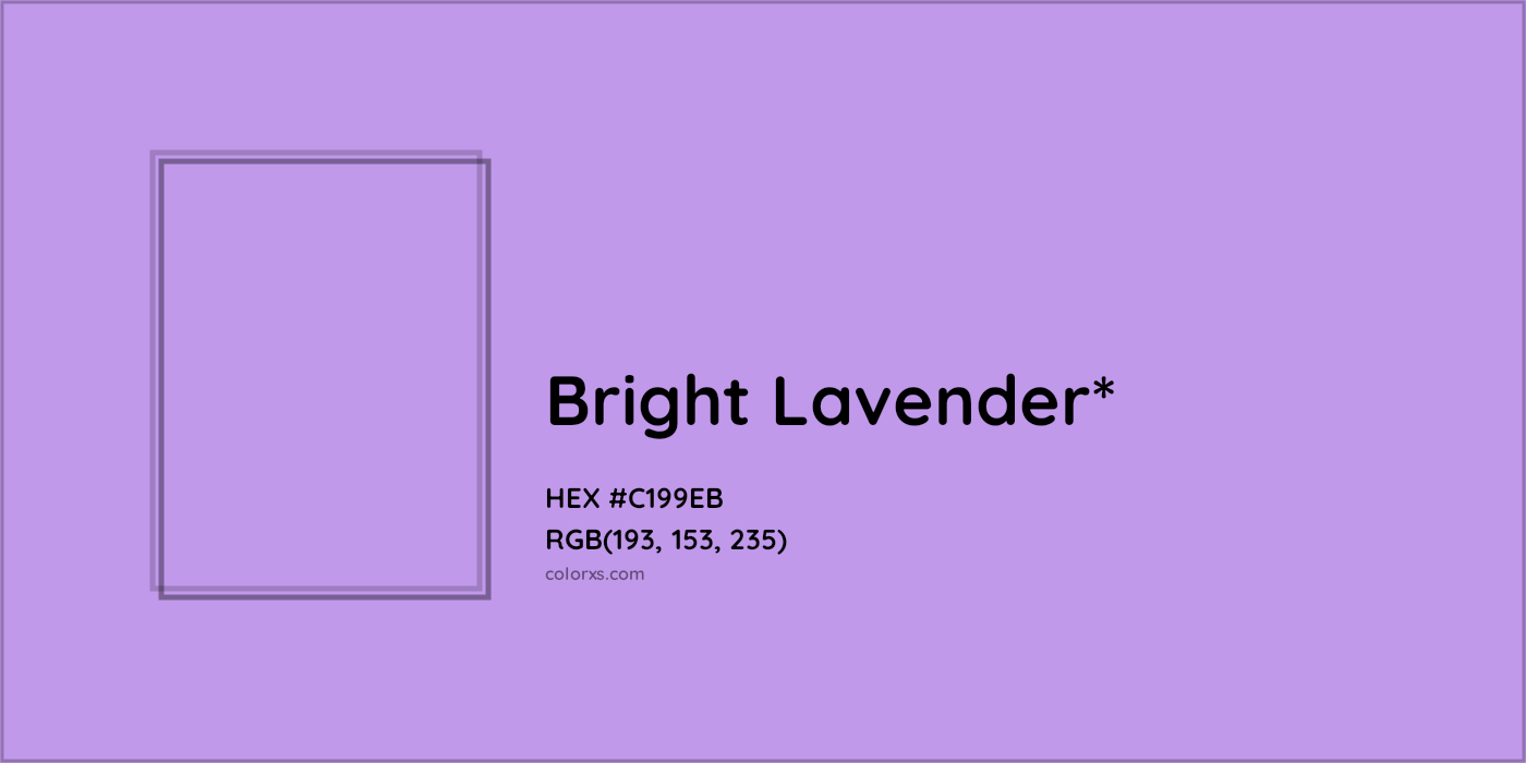 HEX #C199EB Color Name, Color Code, Palettes, Similar Paints, Images