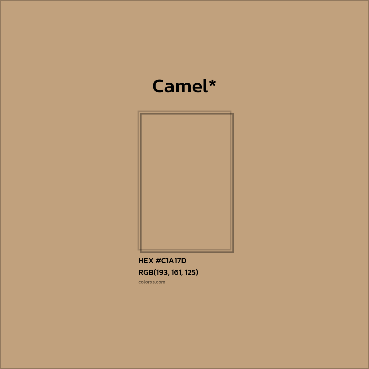 HEX #C1A17D Color Name, Color Code, Palettes, Similar Paints, Images