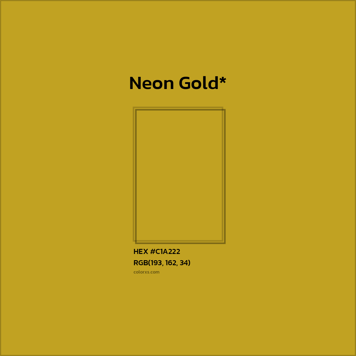 HEX #C1A222 Color Name, Color Code, Palettes, Similar Paints, Images