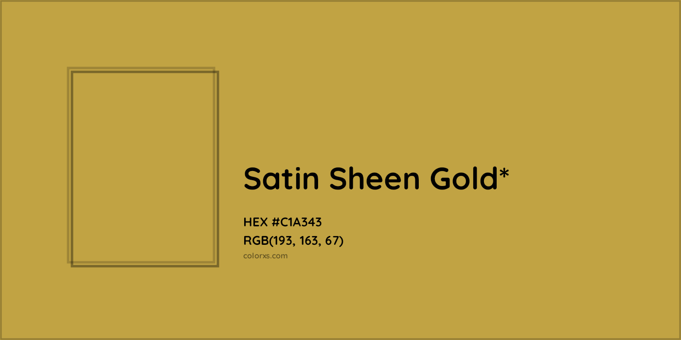 HEX #C1A343 Color Name, Color Code, Palettes, Similar Paints, Images
