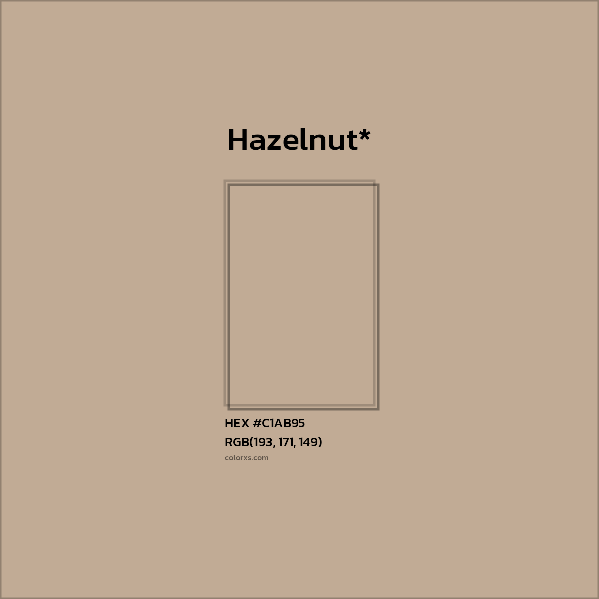 HEX #C1AB95 Color Name, Color Code, Palettes, Similar Paints, Images
