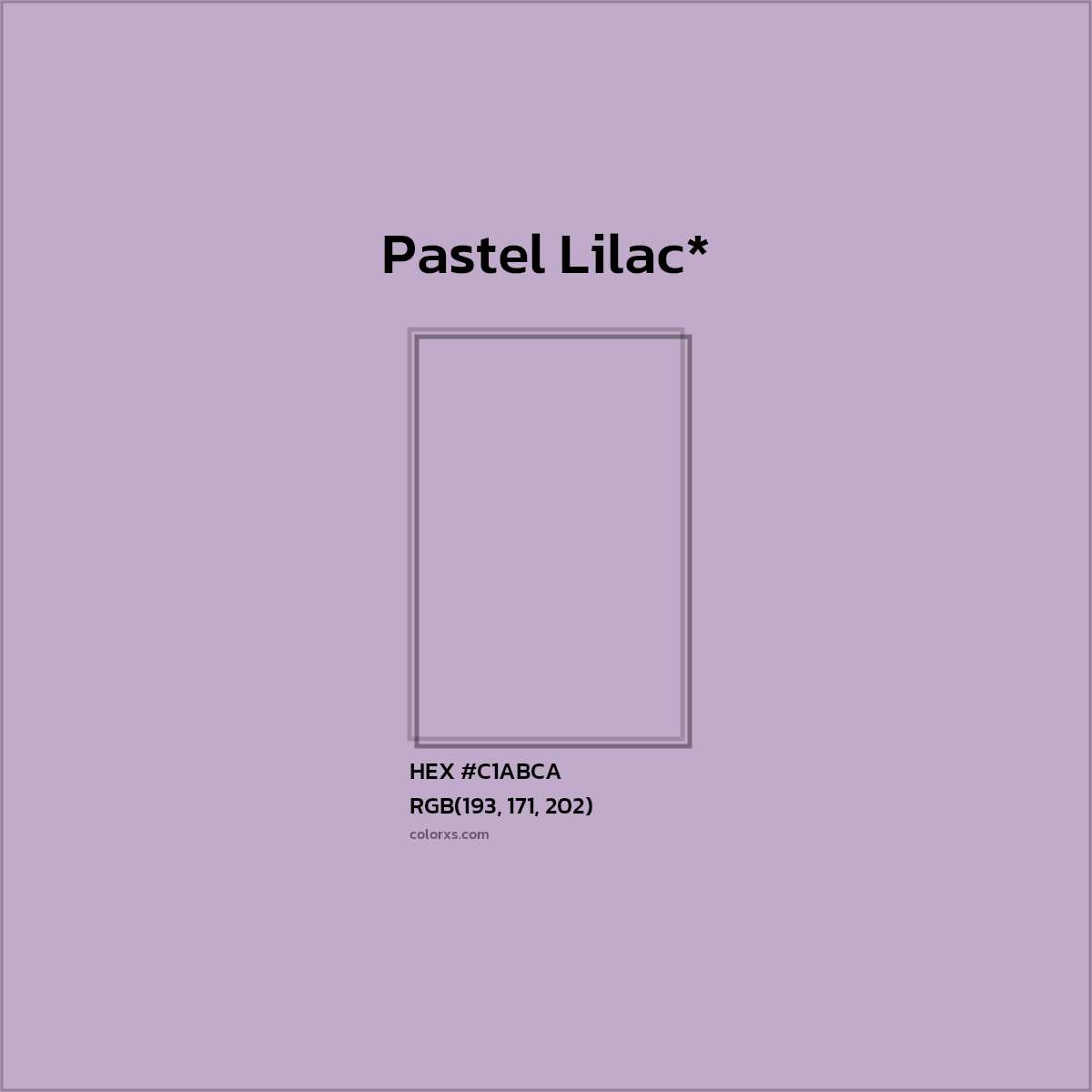 HEX #C1ABCA Color Name, Color Code, Palettes, Similar Paints, Images