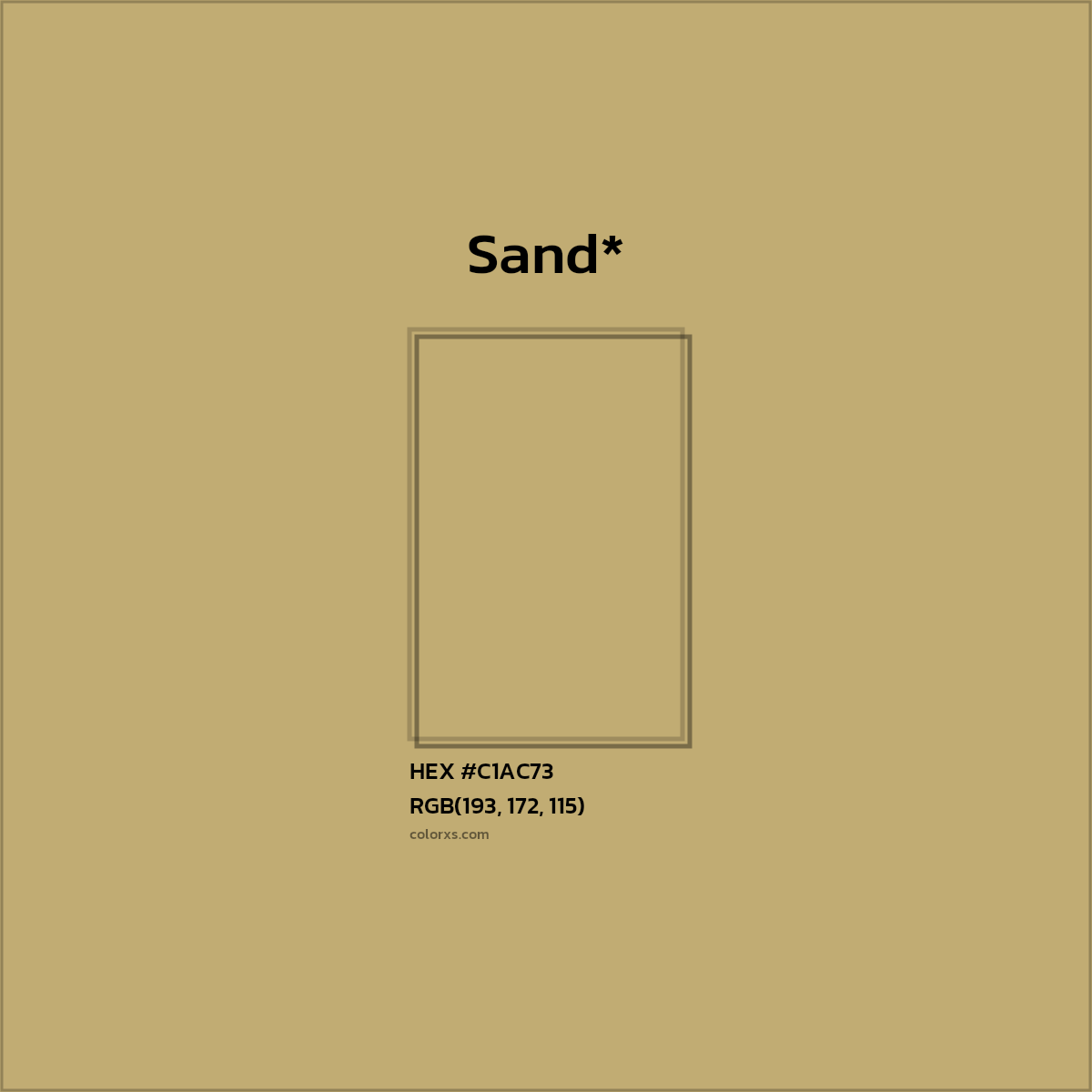 HEX #C1AC73 Color Name, Color Code, Palettes, Similar Paints, Images