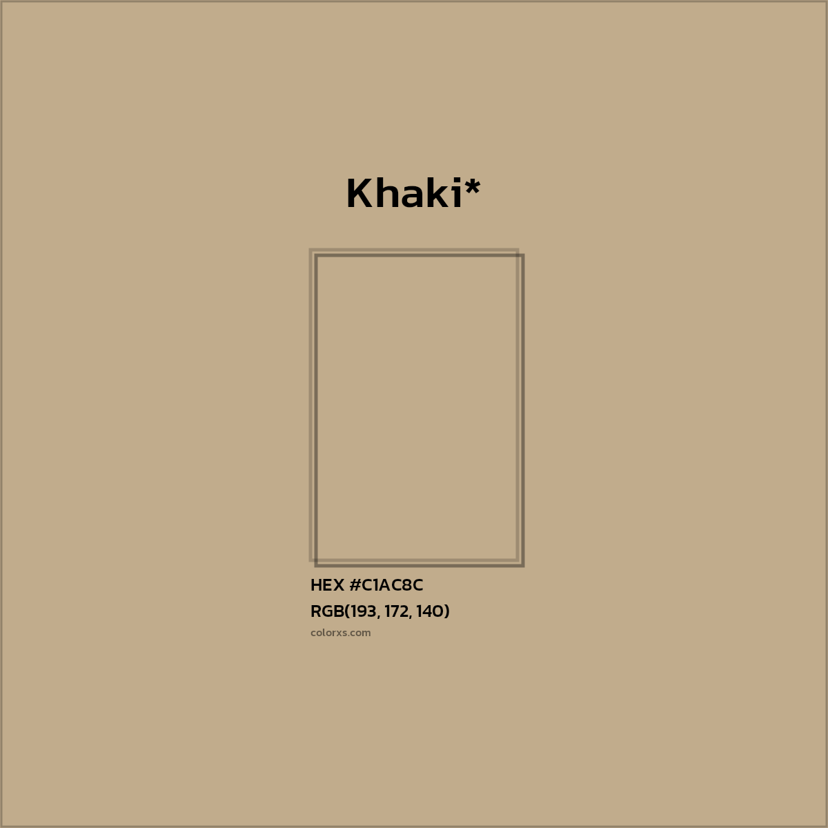 HEX #C1AC8C Color Name, Color Code, Palettes, Similar Paints, Images