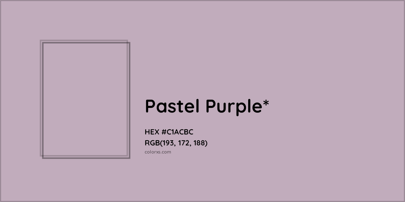HEX #C1ACBC Color Name, Color Code, Palettes, Similar Paints, Images
