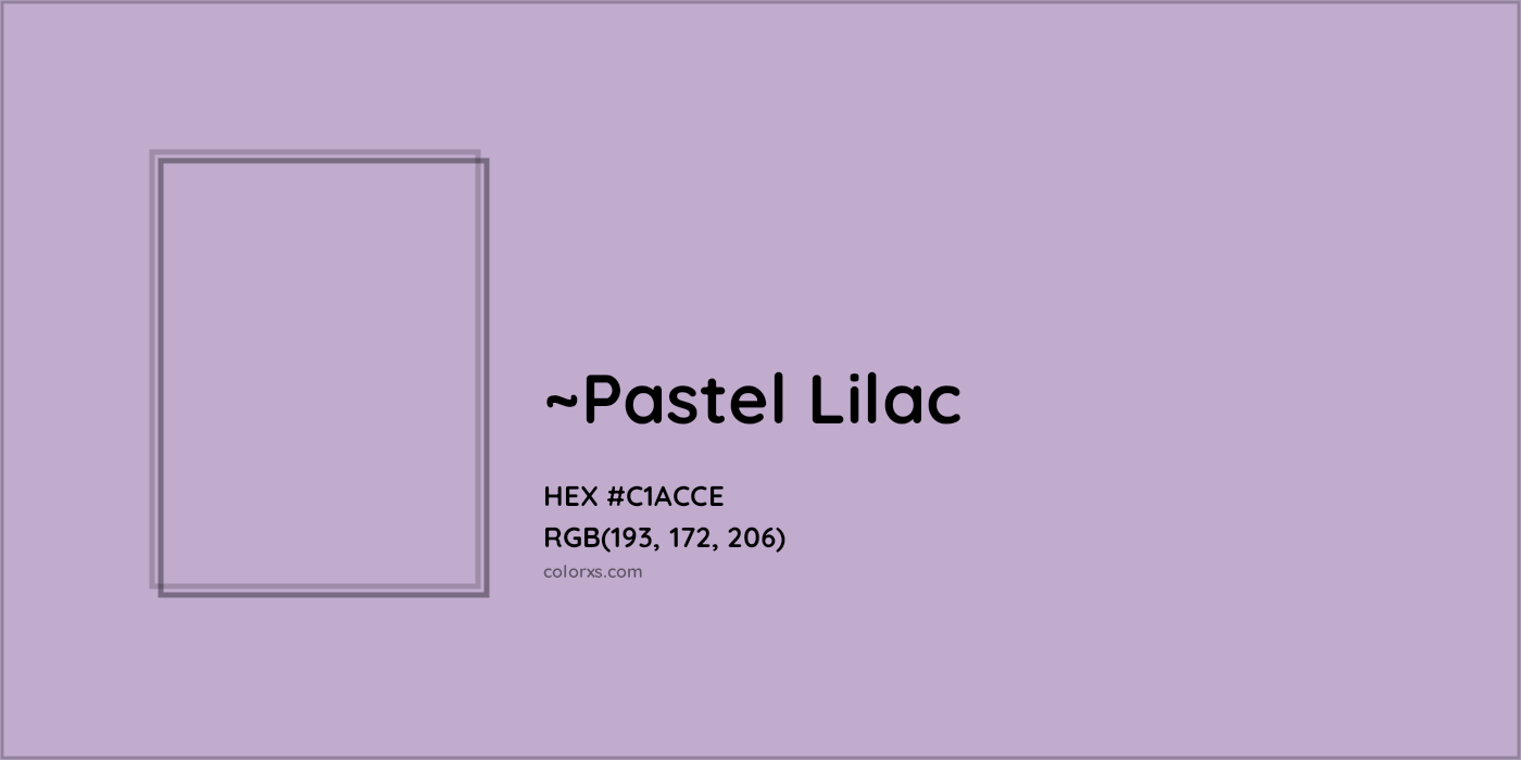 HEX #C1ACCE Color Name, Color Code, Palettes, Similar Paints, Images
