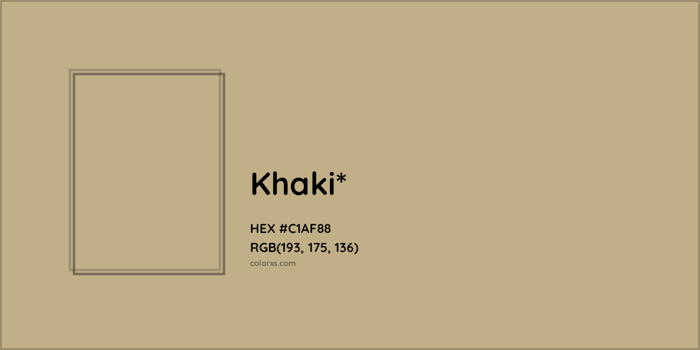 HEX #C1AF88 Color Name, Color Code, Palettes, Similar Paints, Images