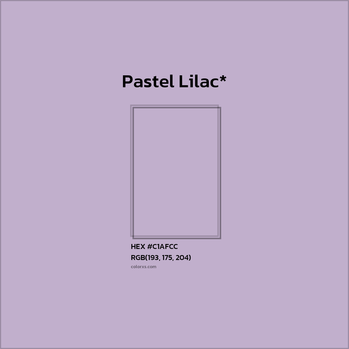 HEX #C1AFCC Color Name, Color Code, Palettes, Similar Paints, Images