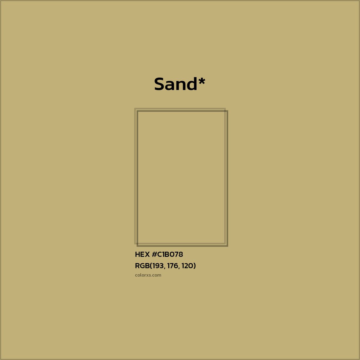 HEX #C1B078 Color Name, Color Code, Palettes, Similar Paints, Images