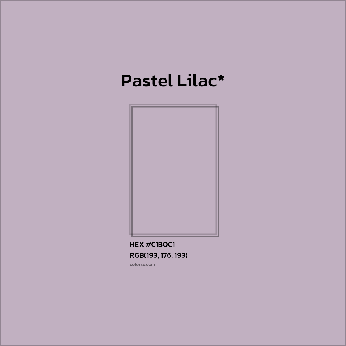 HEX #C1B0C1 Color Name, Color Code, Palettes, Similar Paints, Images