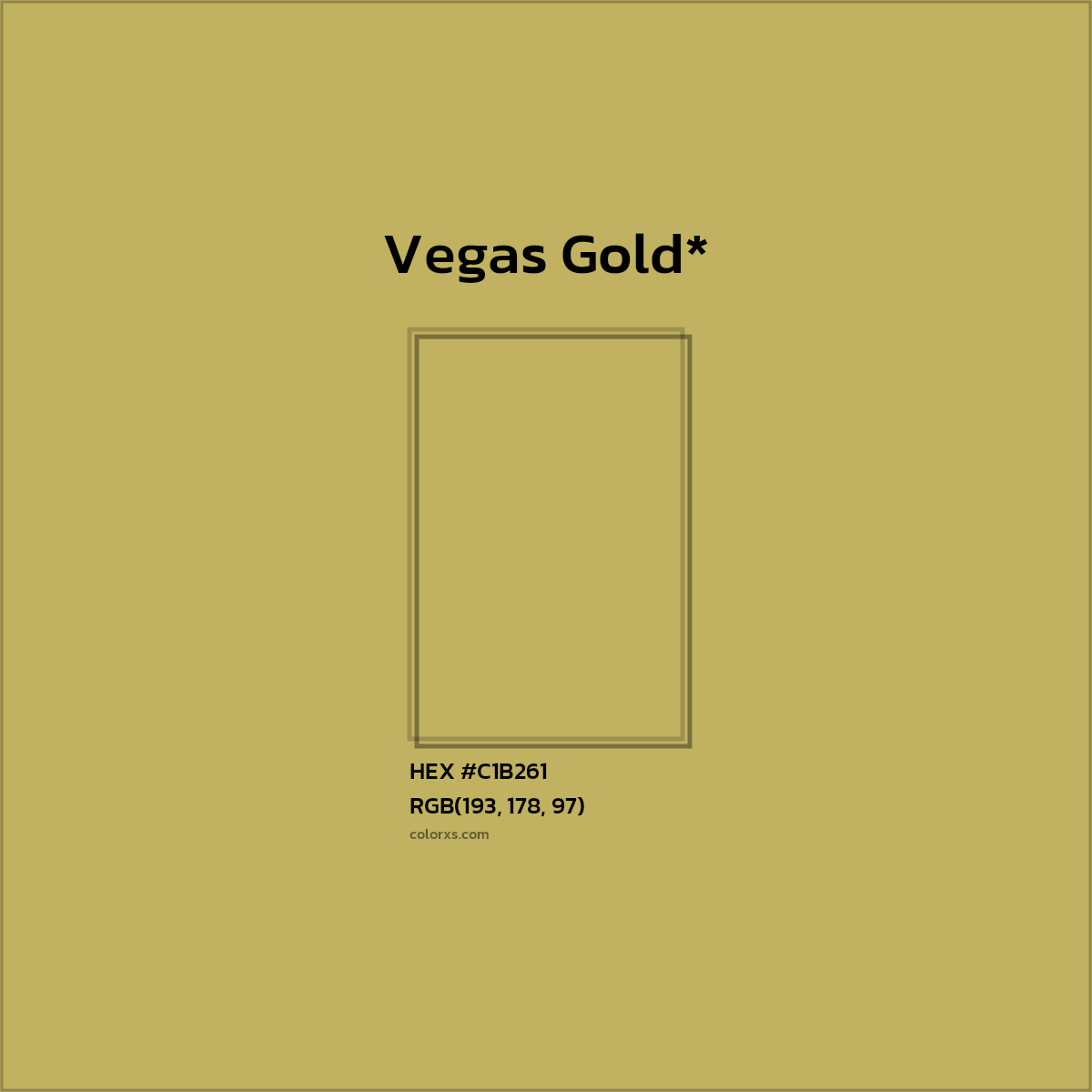 HEX #C1B261 Color Name, Color Code, Palettes, Similar Paints, Images