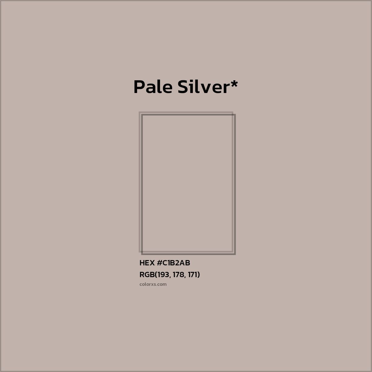 HEX #C1B2AB Color Name, Color Code, Palettes, Similar Paints, Images