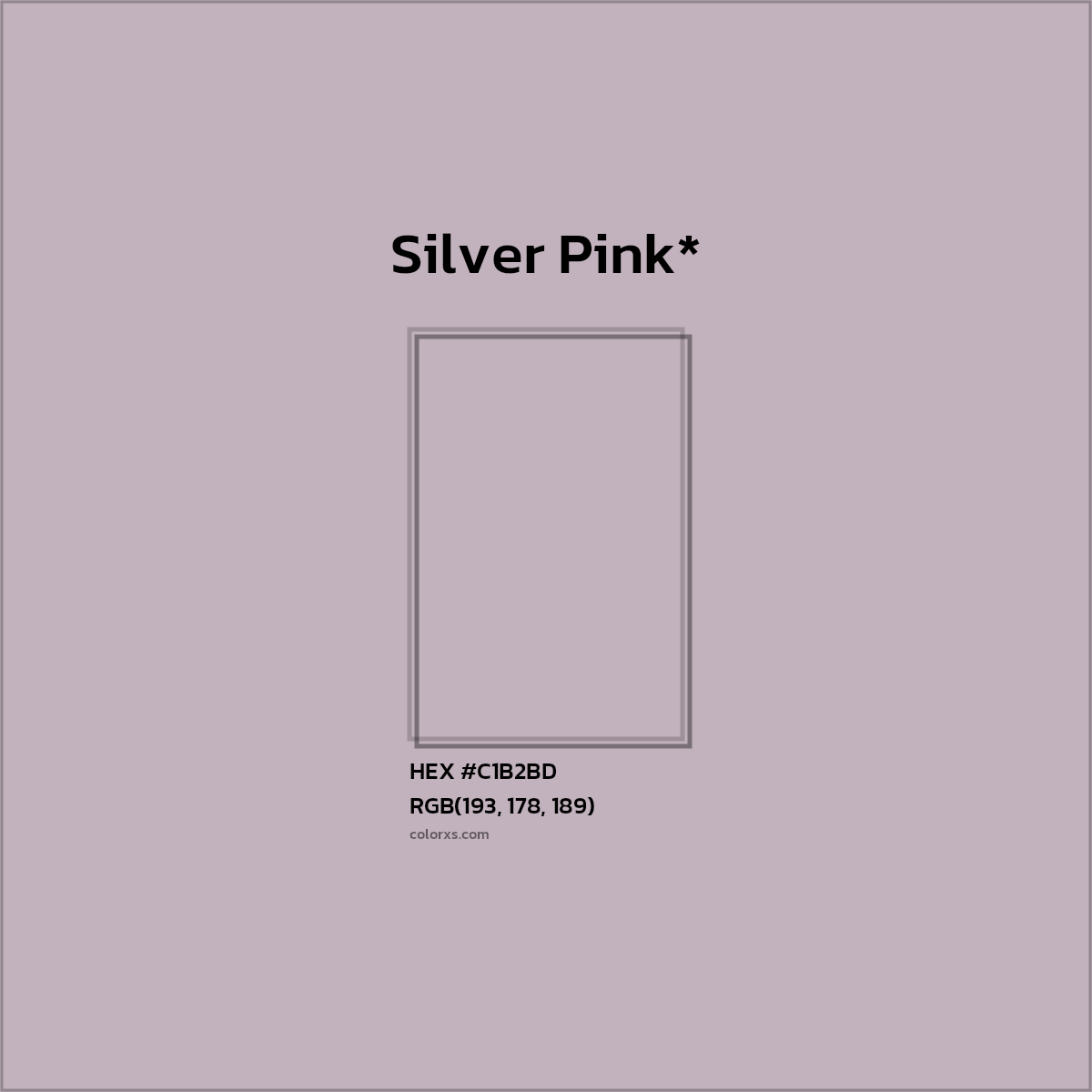 HEX #C1B2BD Color Name, Color Code, Palettes, Similar Paints, Images