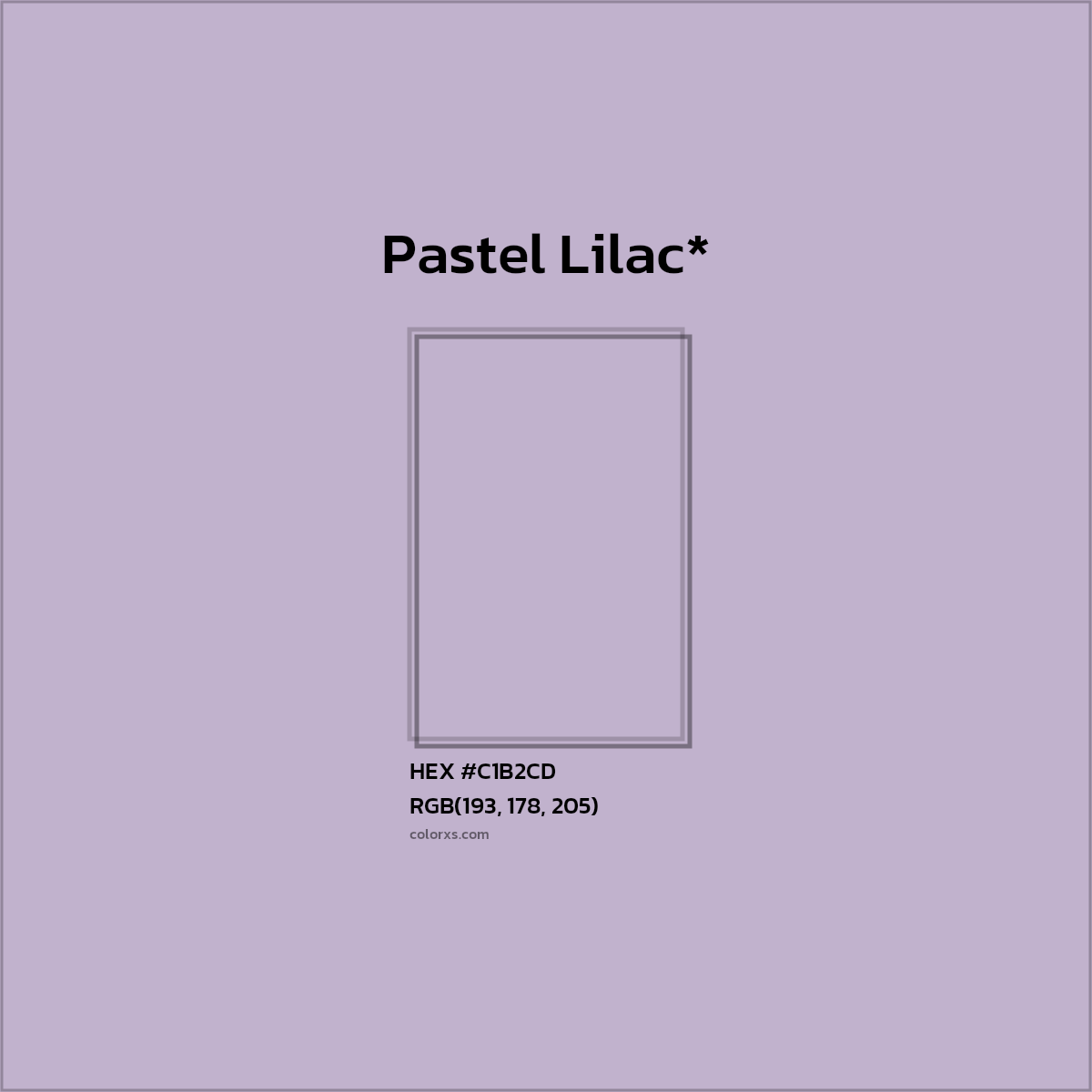 HEX #C1B2CD Color Name, Color Code, Palettes, Similar Paints, Images