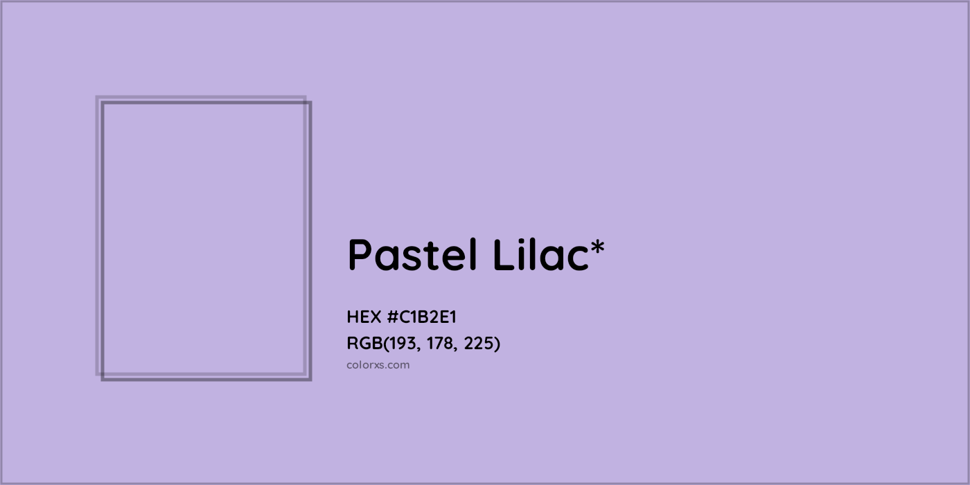 HEX #C1B2E1 Color Name, Color Code, Palettes, Similar Paints, Images