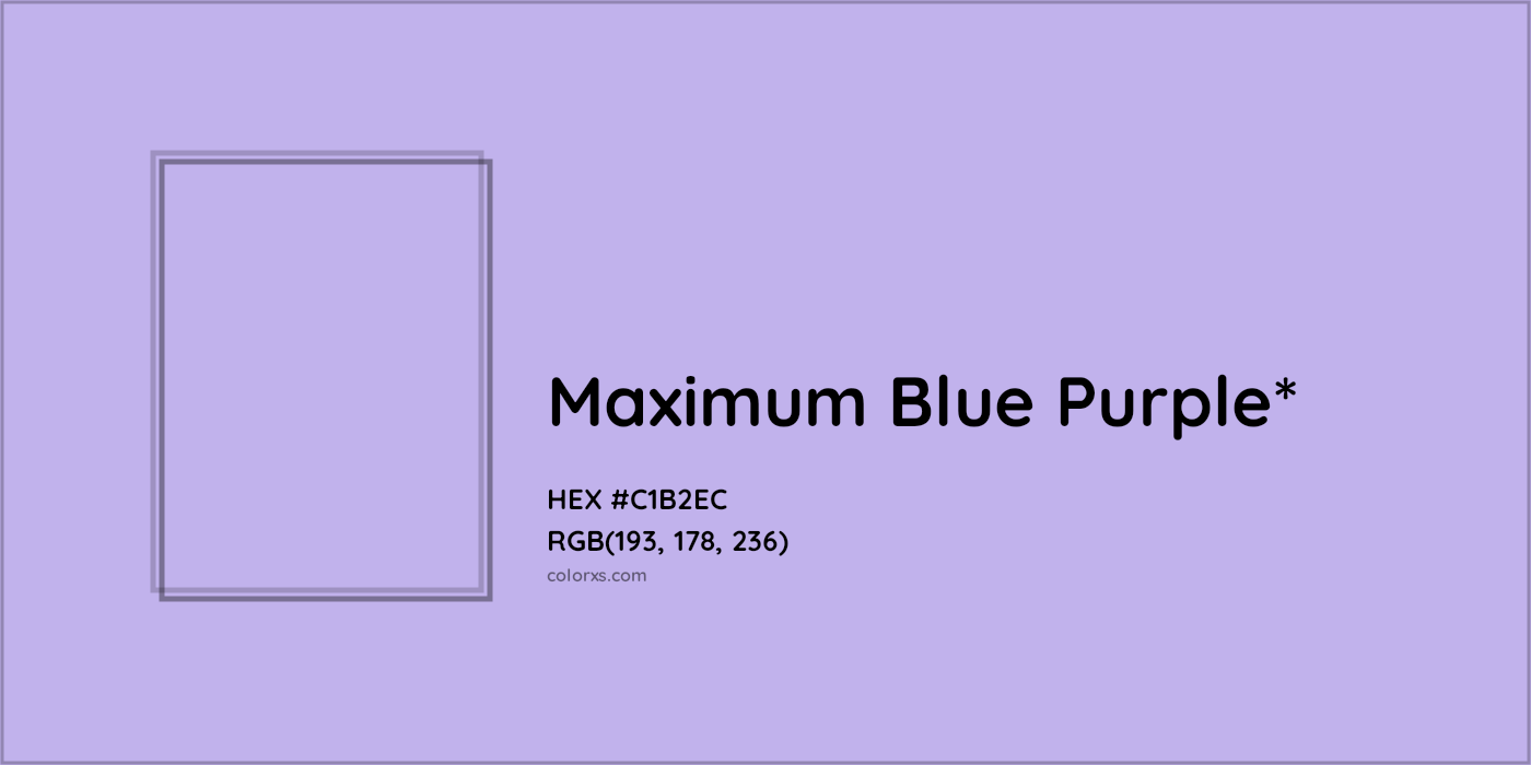 HEX #C1B2EC Color Name, Color Code, Palettes, Similar Paints, Images