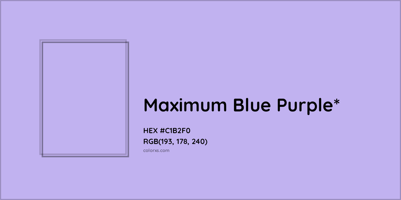 HEX #C1B2F0 Color Name, Color Code, Palettes, Similar Paints, Images