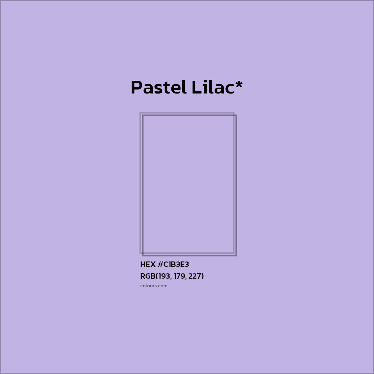 HEX #C1B3E3 Color Name, Color Code, Palettes, Similar Paints, Images