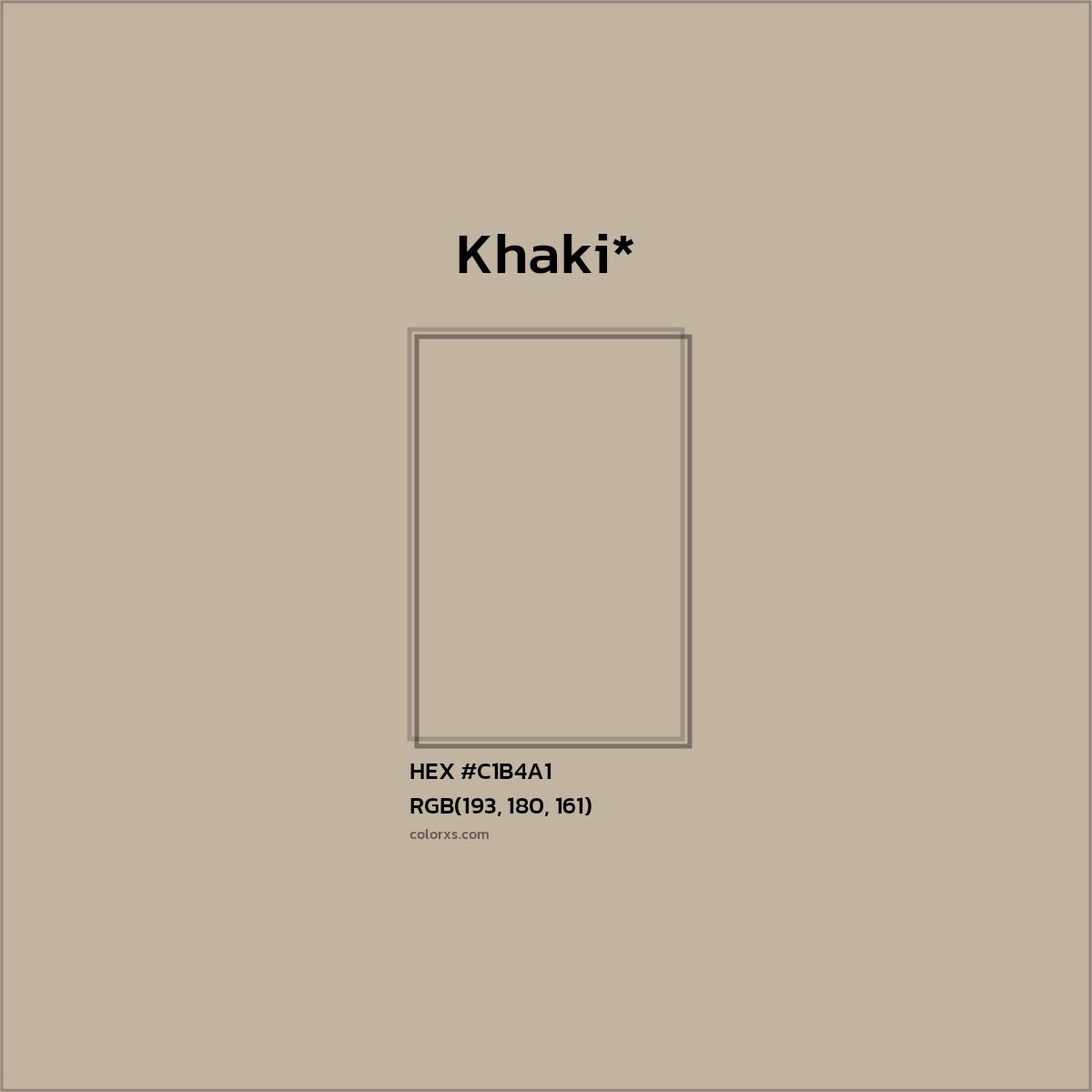 HEX #C1B4A1 Color Name, Color Code, Palettes, Similar Paints, Images